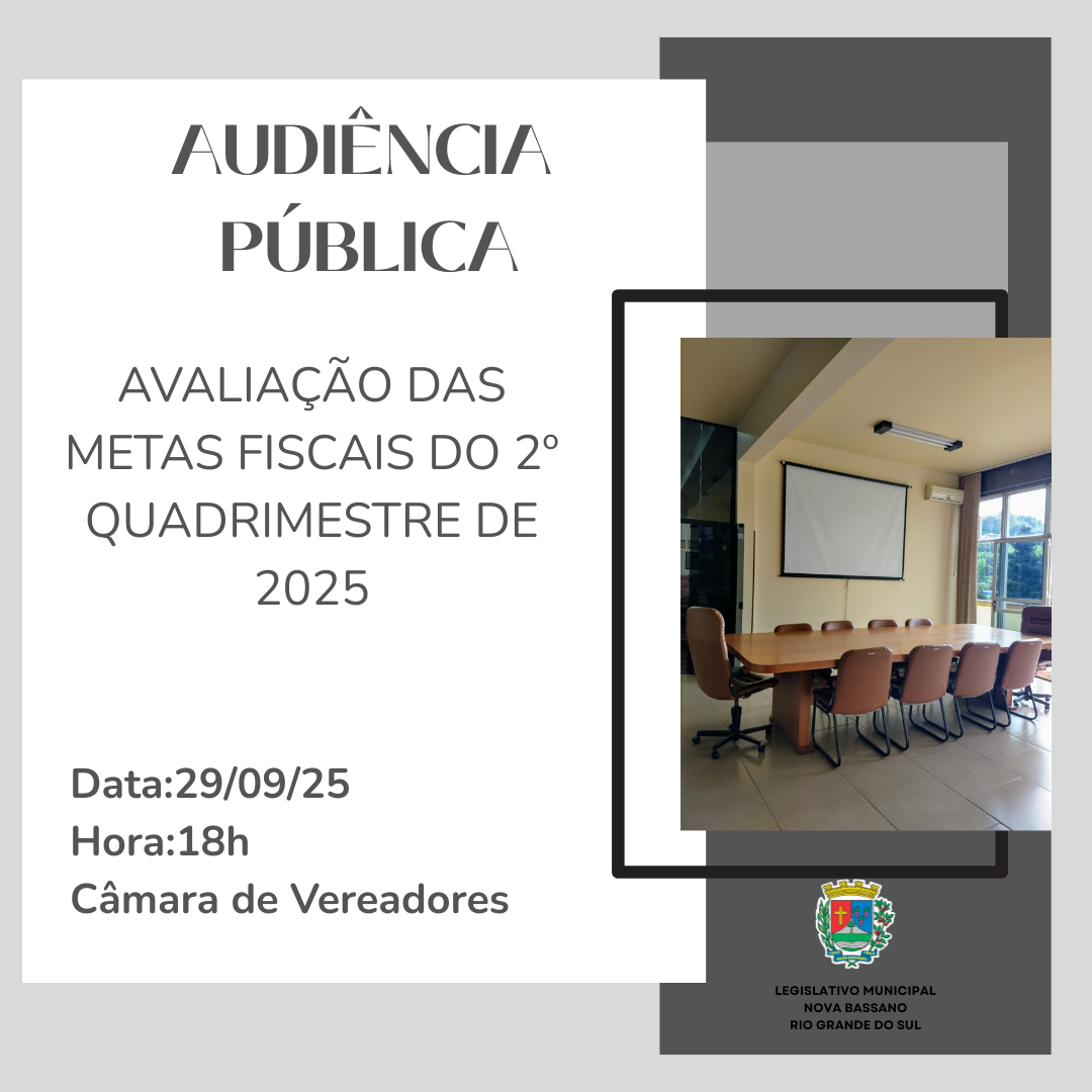 AVALIAÇÃO DAS METAS FISCAIS DO 2º QUADRIMESTRE DE 2025
