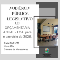 Lei Orçamentária Anual - LOA - para o exercício de 2026.	
